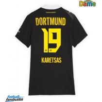 Borussia Dortmund Konstantinos Karetsas #19 Bortedrakt Dame 2026-27 Kortermet